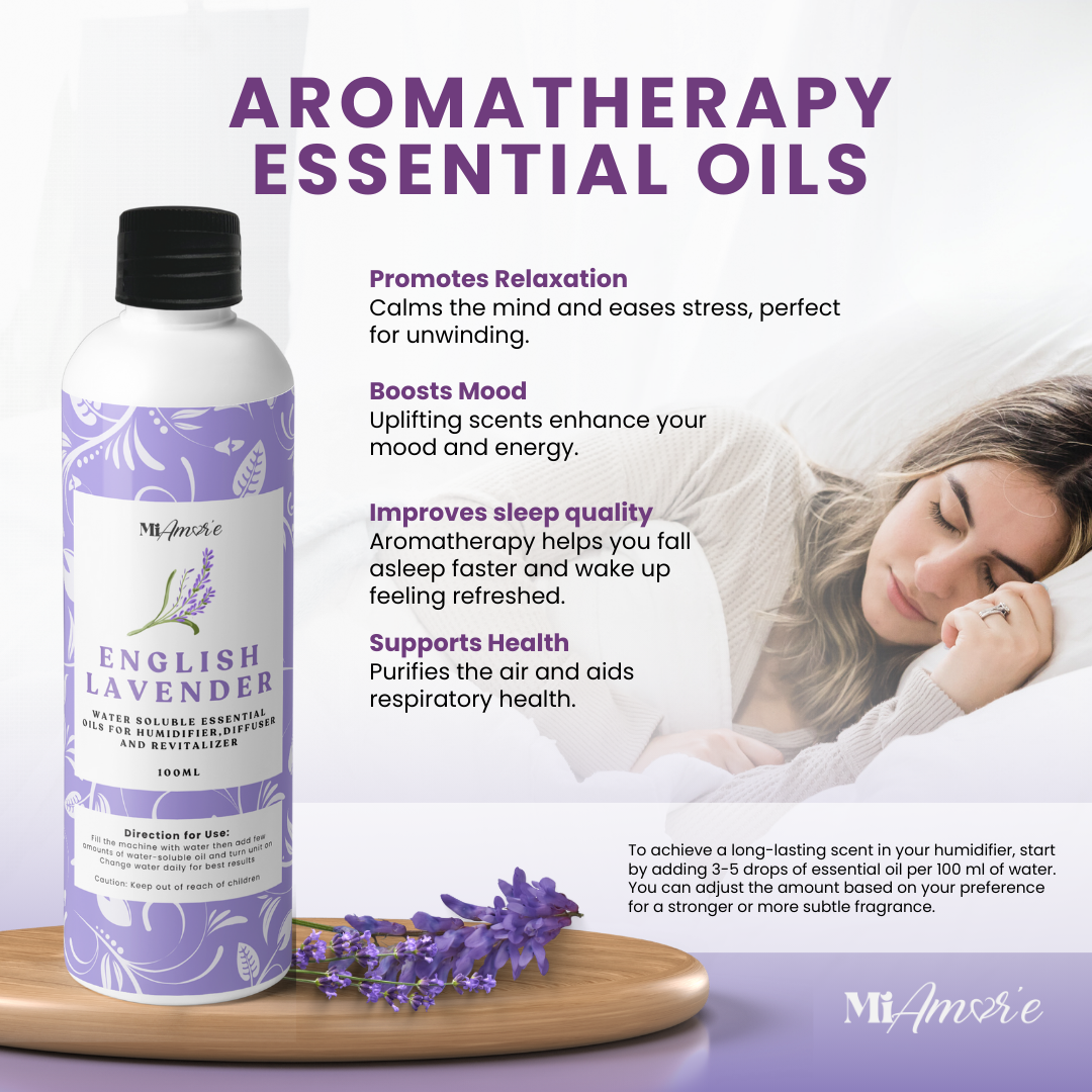 Water Soluble Essential Oils for Humidifier| Revitalizer| Diffuser| Air Purifier| Antibacterilal and Aromatherapy