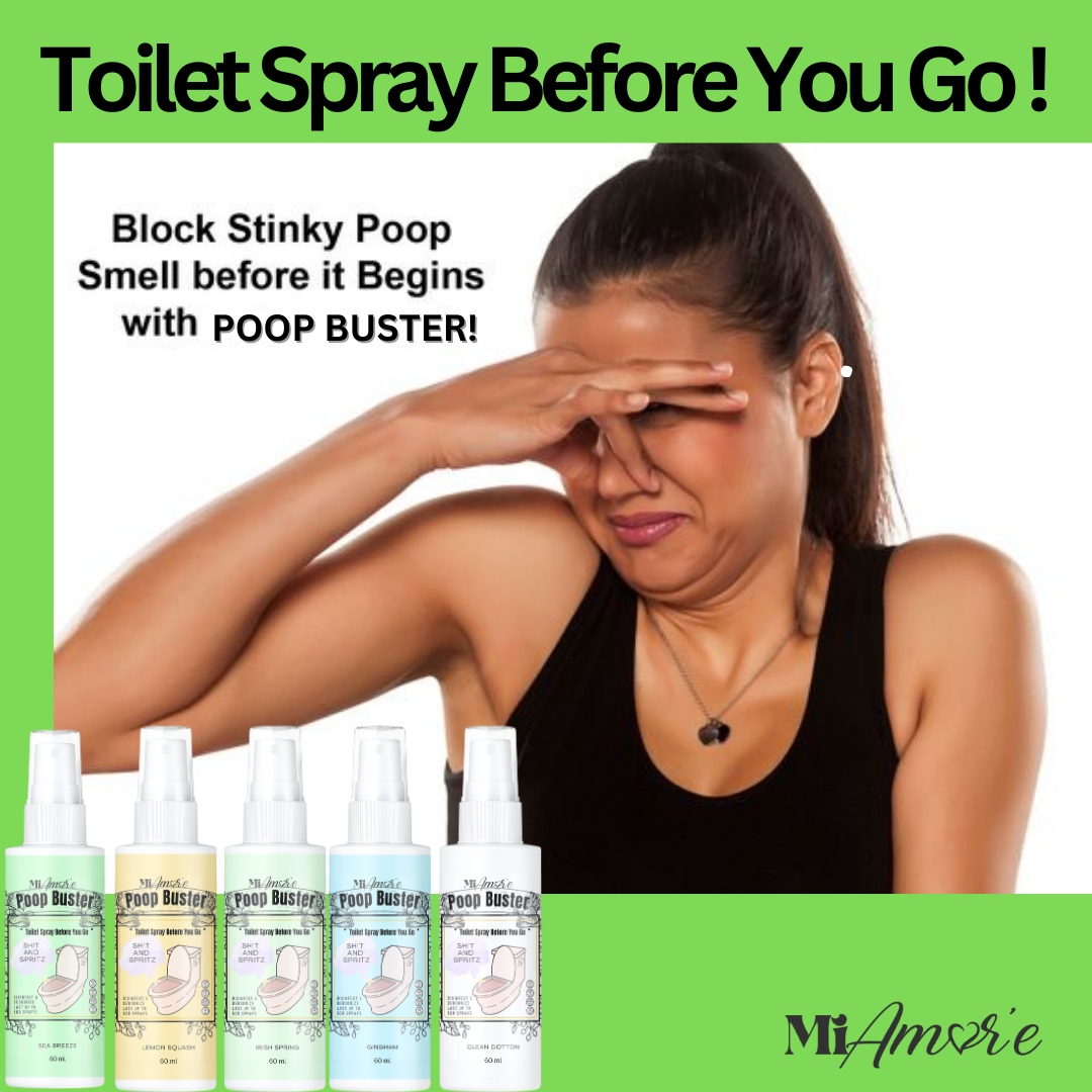 Mi Amore POOP BUSTER! Toilet Spray, Odor Eliminator, POOP spray before yo go!