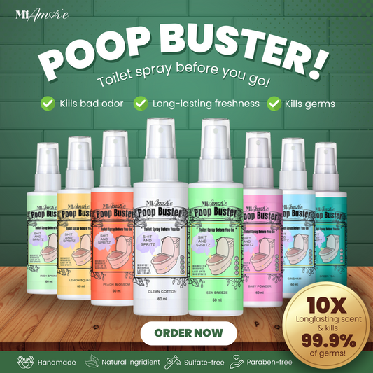 Mi Amore POOP BUSTER! Toilet Spray, Odor Eliminator, POOP spray before yo go!